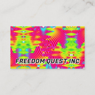 Carte De Visite FREEDOM QUEST INC ( vous pouvez modifier les mots 