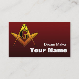 Carte De Visite Freemason mark 1