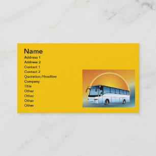 Carte De Visite FreeVector-Bus Voyage en transport