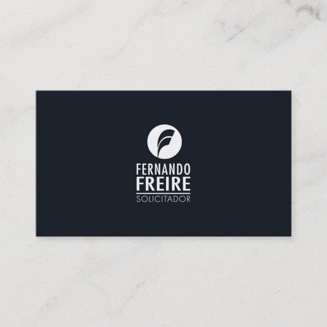 Carte De Visite Freire de Fernando d'affaires (Devant)