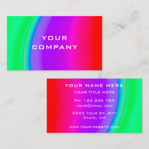 Carte De Visite Fresh Colors Business Card - Rainbow