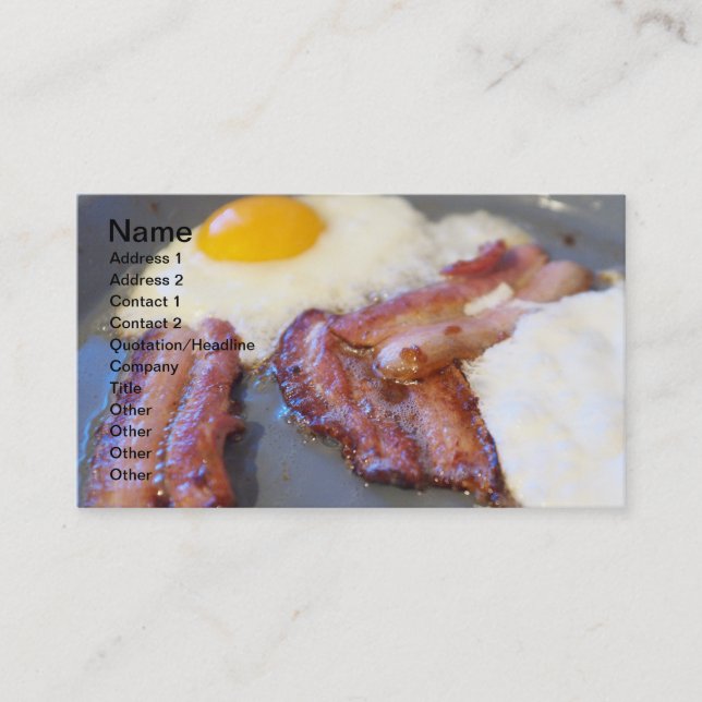 Carte De Visite Fried eggs (Devant)