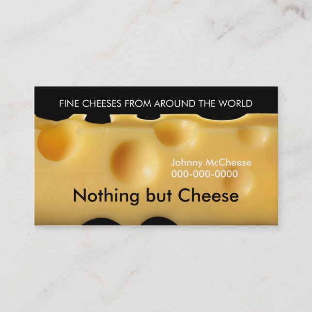 Carte De Visite fromage (Devant)