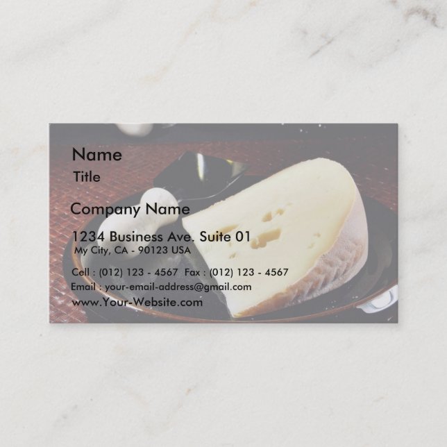 Carte De Visite Fromage de Fol Epi (Devant)