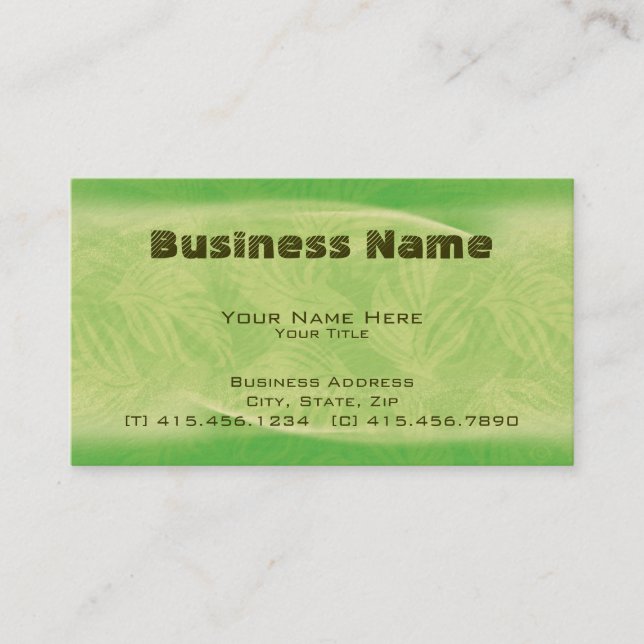 Carte De Visite frondes en vol ~ bc (Devant)