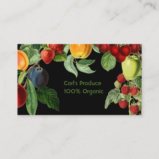 Carte De Visite Frontière des fruits (Devant)