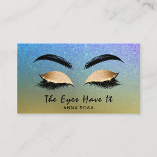 Carte De Visite Fronts Girly BLEUS POURPRES de prolongements de