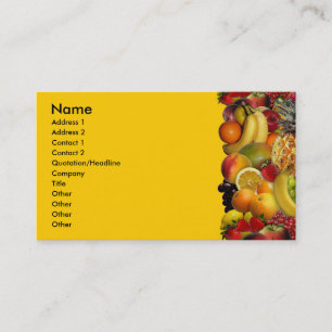 Carte De Visite Fruit