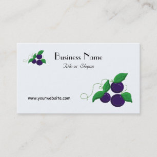Carte De Visite Fruit aux bleuets