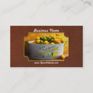 Carte De Visite Fruit - Citrons - Quand la vie vous donne des citr