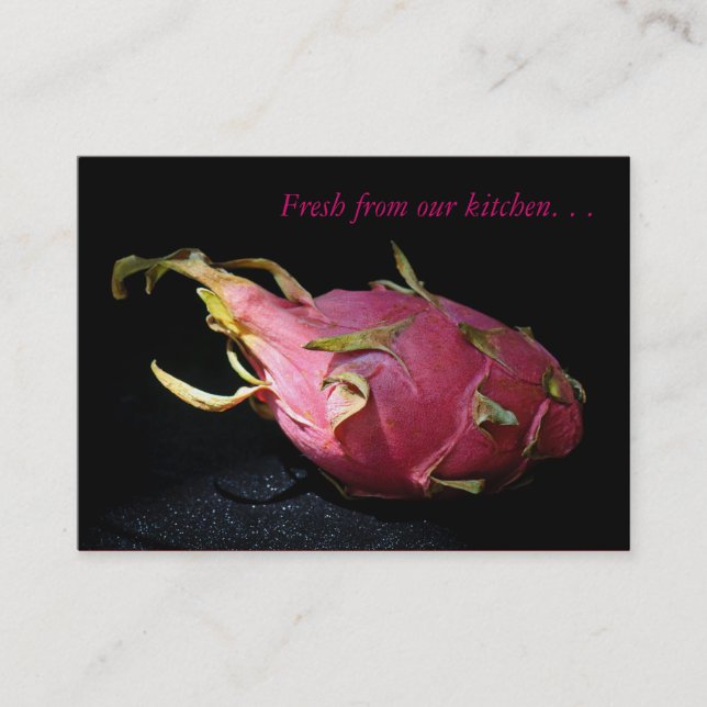 Carte De Visite Fruit Dragon - Importation de nourriture / Chef (Devant)