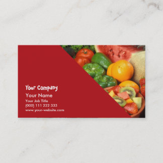 Carte De Visite Fruit frais et légumes