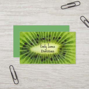 Carte De Visite Fruit kiwi vert