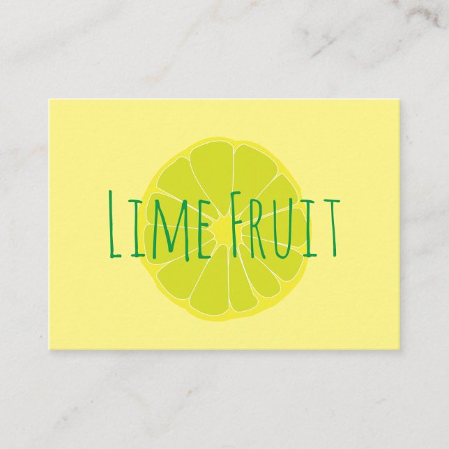Carte De Visite Fruits de chaux (Devant)