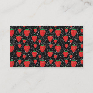 Carte De Visite Fruits de fraises rouges Amateurs de baies sucrée