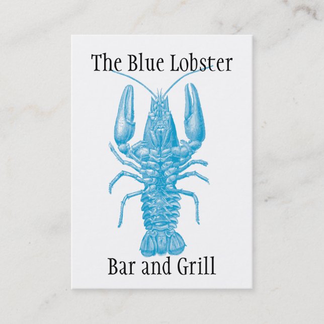 Carte De Visite Fruits de mer ou thème de pêche (Devant)