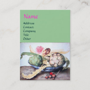 CARTE DE VISITE FRUITS DE SAISON 4- ARTICHOKES, ROSE & FRAISES