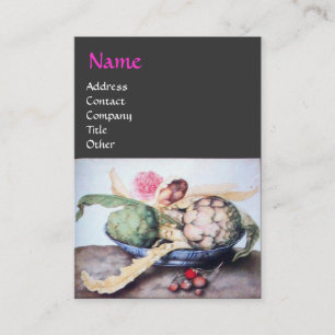 CARTE DE VISITE FRUITS DE SAISON 4- ARTICHOKES, ROSE & FRAISES