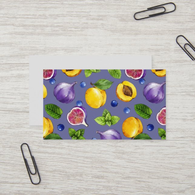 Carte De Visite Fruits d'été (Devant/Arrière en situation)