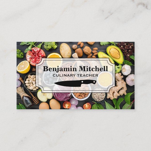 Carte De Visite Fruits mixtes Légumes (Devant)