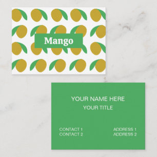 Carte De Visite Fruits tropicaux Mango