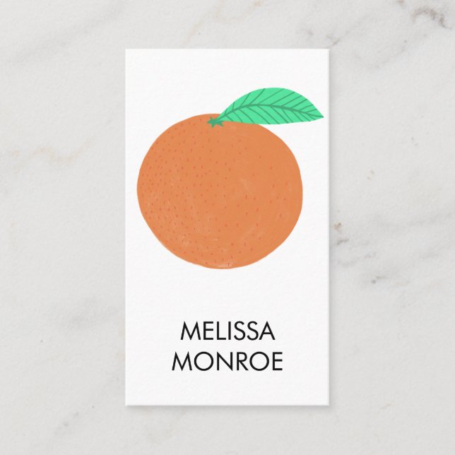 Carte De Visite FRUITY FUN : citrons illustrés (Devant)