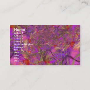 Carte De Visite Fuchsia Fractal Art