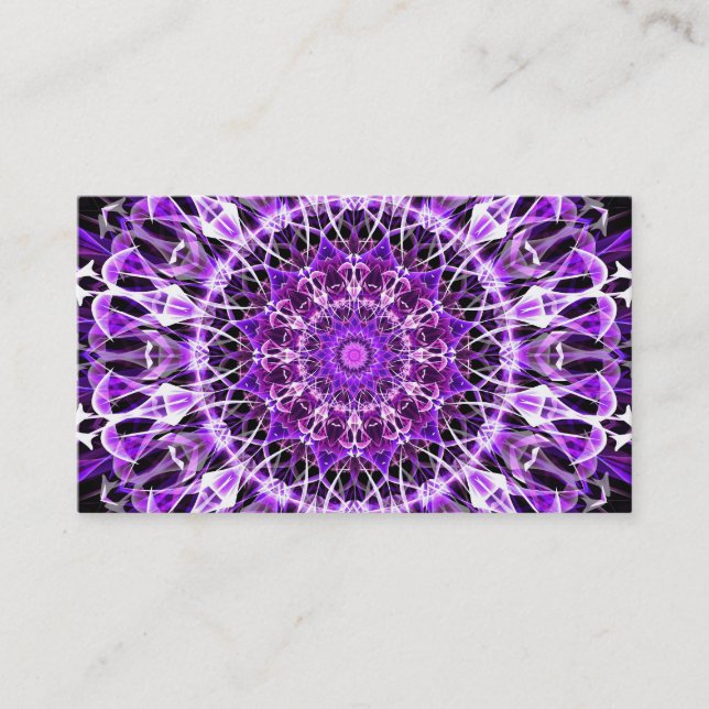 Carte De Visite Fuir le kaléidoscope violet (Devant)