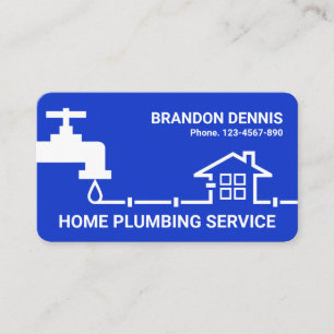 Carte De Visite Fuite de Faucet Home Pipeline Pluming