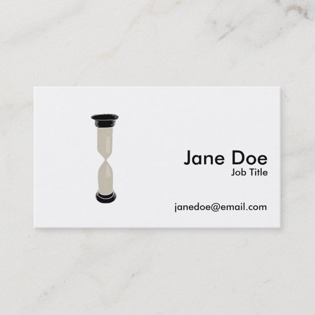 Carte De Visite Full Sand Hourglass - Créez votre propre légende ! (Devant)
