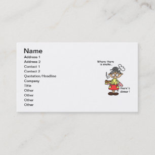 Carte De Visite Fumée et T-shirts et cadeaux de dîner