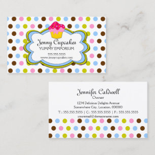 Carte De Visite Fun Cupcake Bakery
