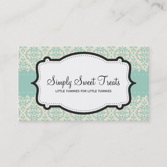 CARTE DE VISITE :: funky damask 2L (Devant)