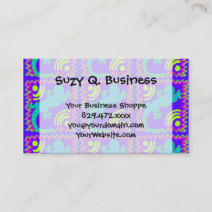 Carte De Visite Funky Polka Dot Lizard Motif Animaux