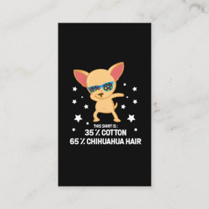Carte De Visite Funny Chihuahua Dabbing Doing Hair coton