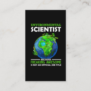 Carte De Visite Funny De l'environnement Scientifique Humour des s