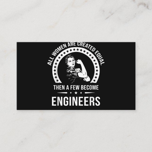 Carte De Visite Funny Engineer For All Women (Devant)