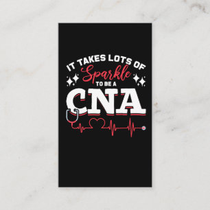 Carte De Visite Funny Infirmière agréée en soins infirmiers du CNA