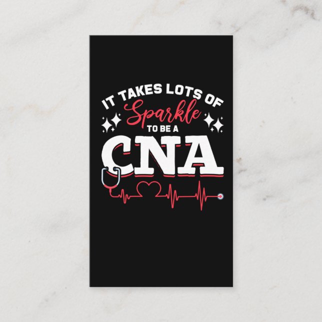 Carte De Visite Funny Infirmière agréée en soins infirmiers du CNA (Devant)