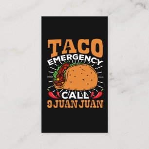 Carte De Visite Funny Taco Lover Mexico Cinco de Mayo