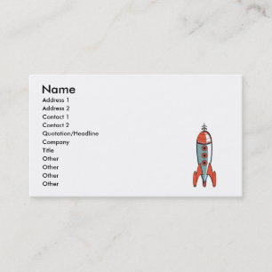Carte De Visite fusée spatiale