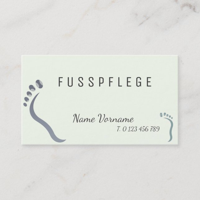 Carte De Visite fußpflege (Devant)