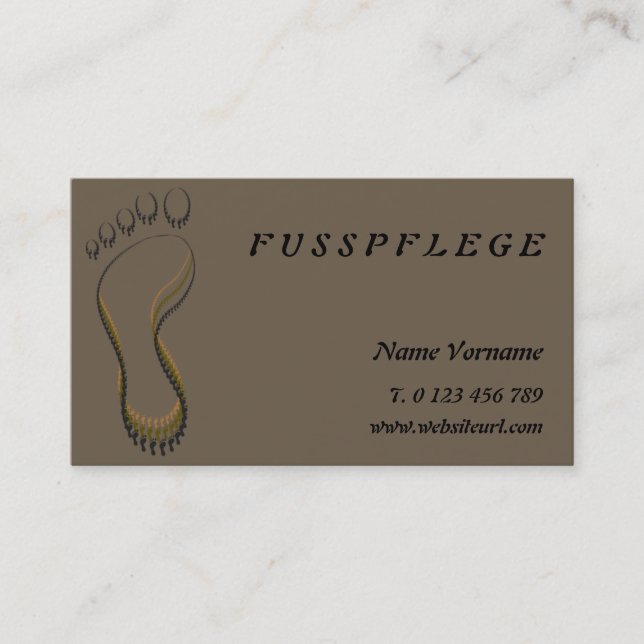 Carte De Visite fusspflege (Devant)