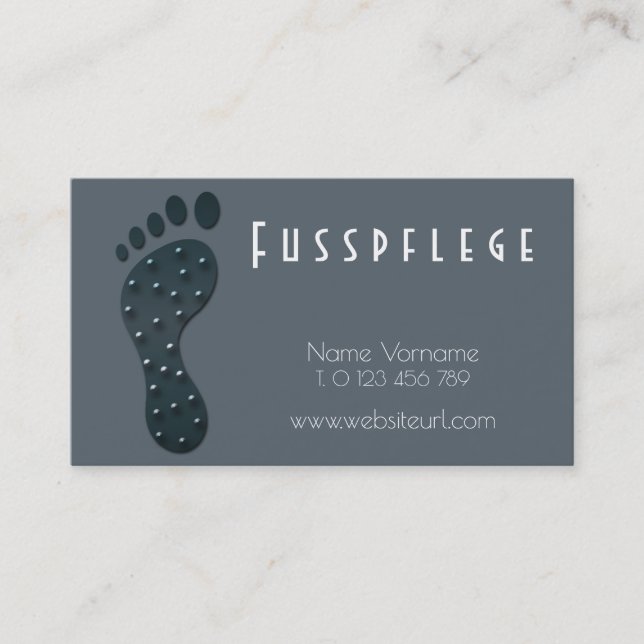 Carte De Visite fusspflege (Devant)