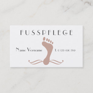 Carte De Visite fußpflege