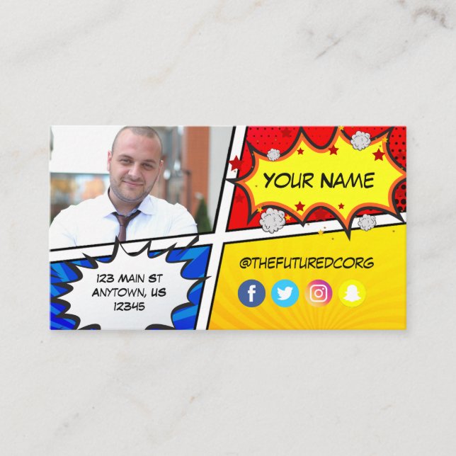 Carte De Visite Future Foundation Superhero (Devant)