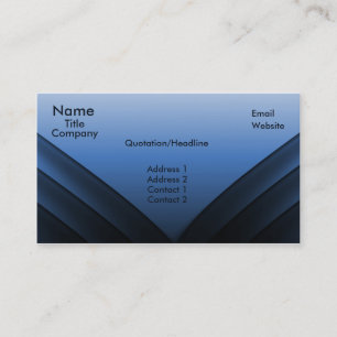 Carte de visite futuriste, bleu