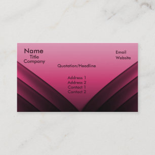 Carte de visite futuriste, rose foncé