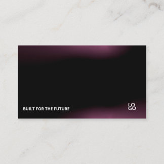 Carte De Visite Futuristic Dark Tech Startup Business Card