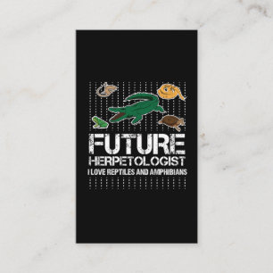 Carte De Visite Futurs reptiles et amphibies de Herpetologist